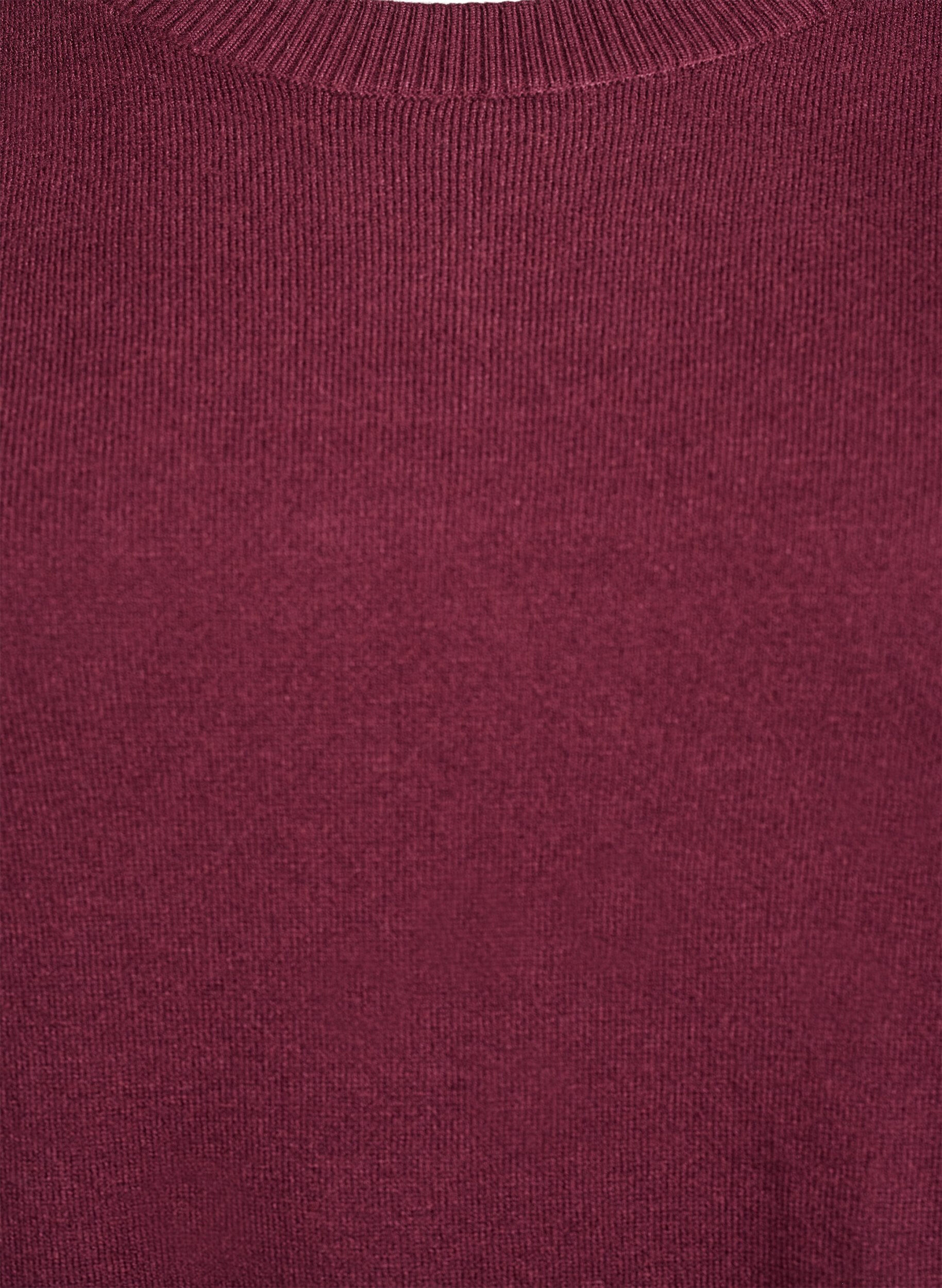 ZizzifashionKnitted blouse with a round neck, Red, Packshot image number 2