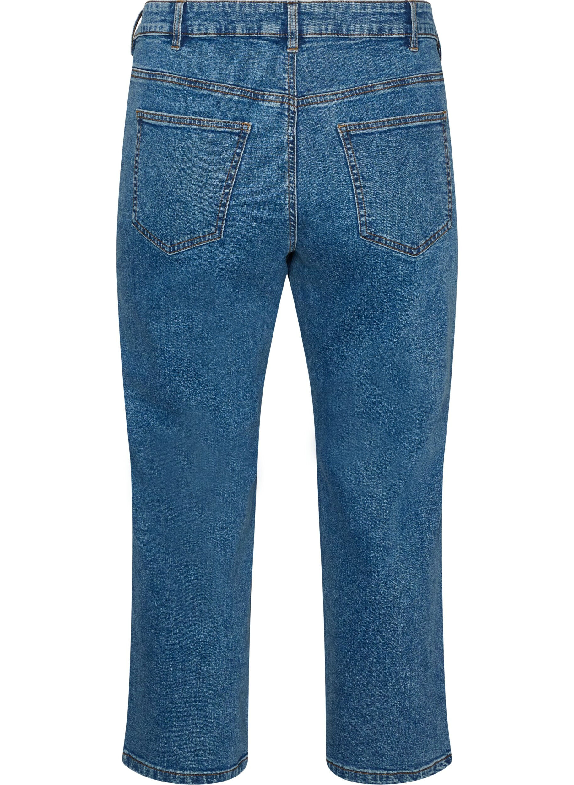 ZizzifashionCropped Vera jeans with a straight fit, Blue, Packshot image number 1