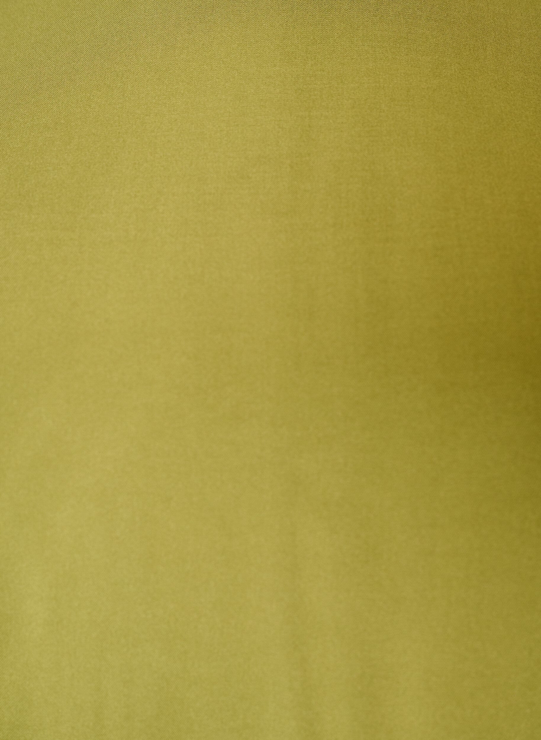 ZizzifashionShort-sleeved woven blouse with round neck, Green, Packshot image number 2