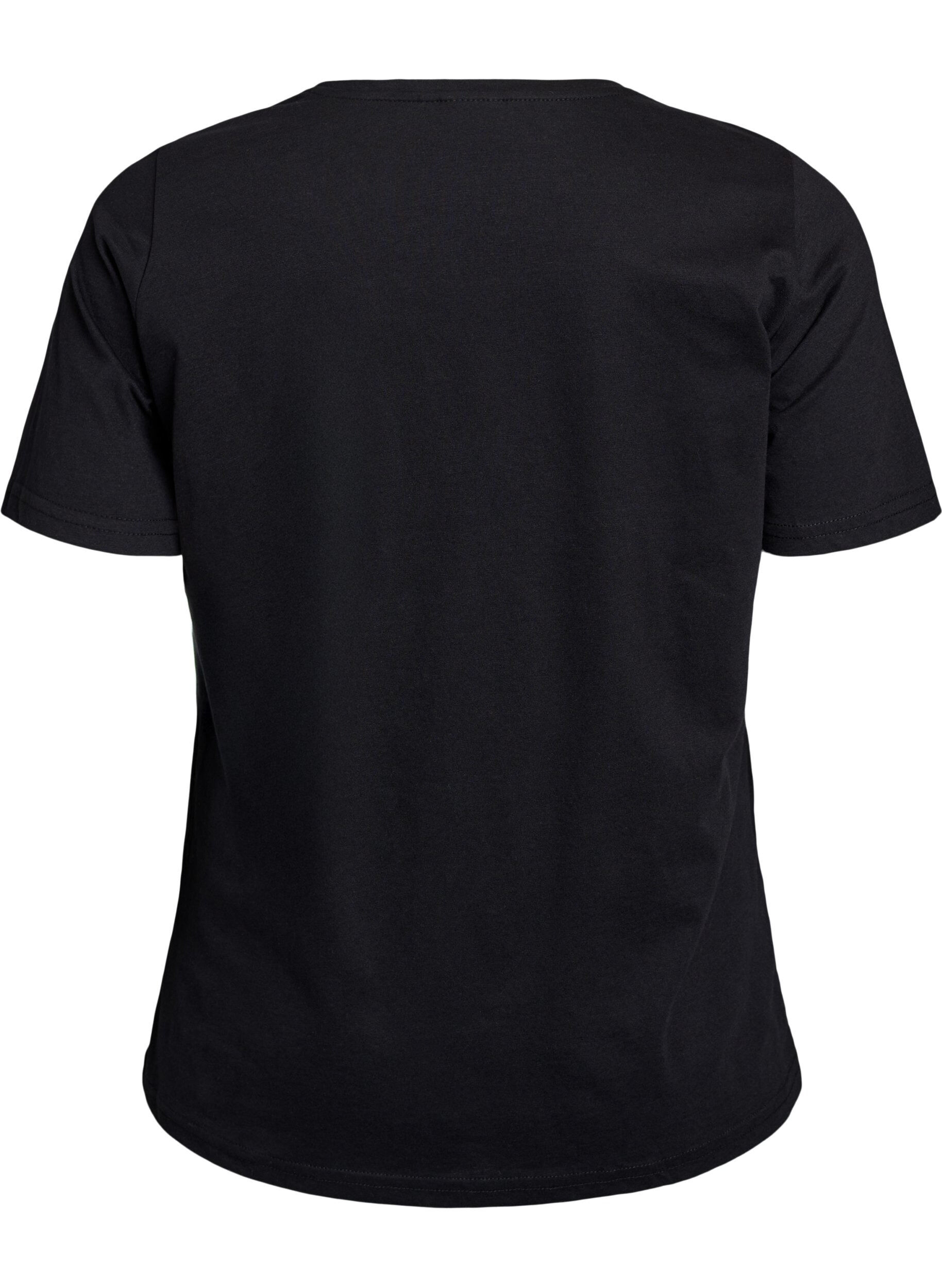Zizzifashion FLASH - T-shirt with print, Black, Packshot image number 1
