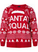 Pullover with Christmas pattern, Tango Red, Packshot image number 0
