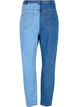 Two-tone Mille Mom Fit Jeans, Lt. B. Comb, Packshot image number 1