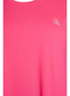 Solid-coloured training T-shirt, Pink, Packshot image number 2