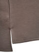 Short-sleeved sweatshirt with a high collar, Brown, Packshot image number 3