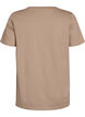 T-shirt with floral print detail, Beige, Packshot image number 1