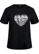 T-shirt with motif, Black, Packshot image number 0