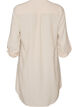 Long shirt in linen and viscose, Beige, Packshot image number 1