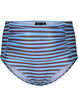 High-waisted bikini bottom with stripes, Light Blue, Packshot image number 0