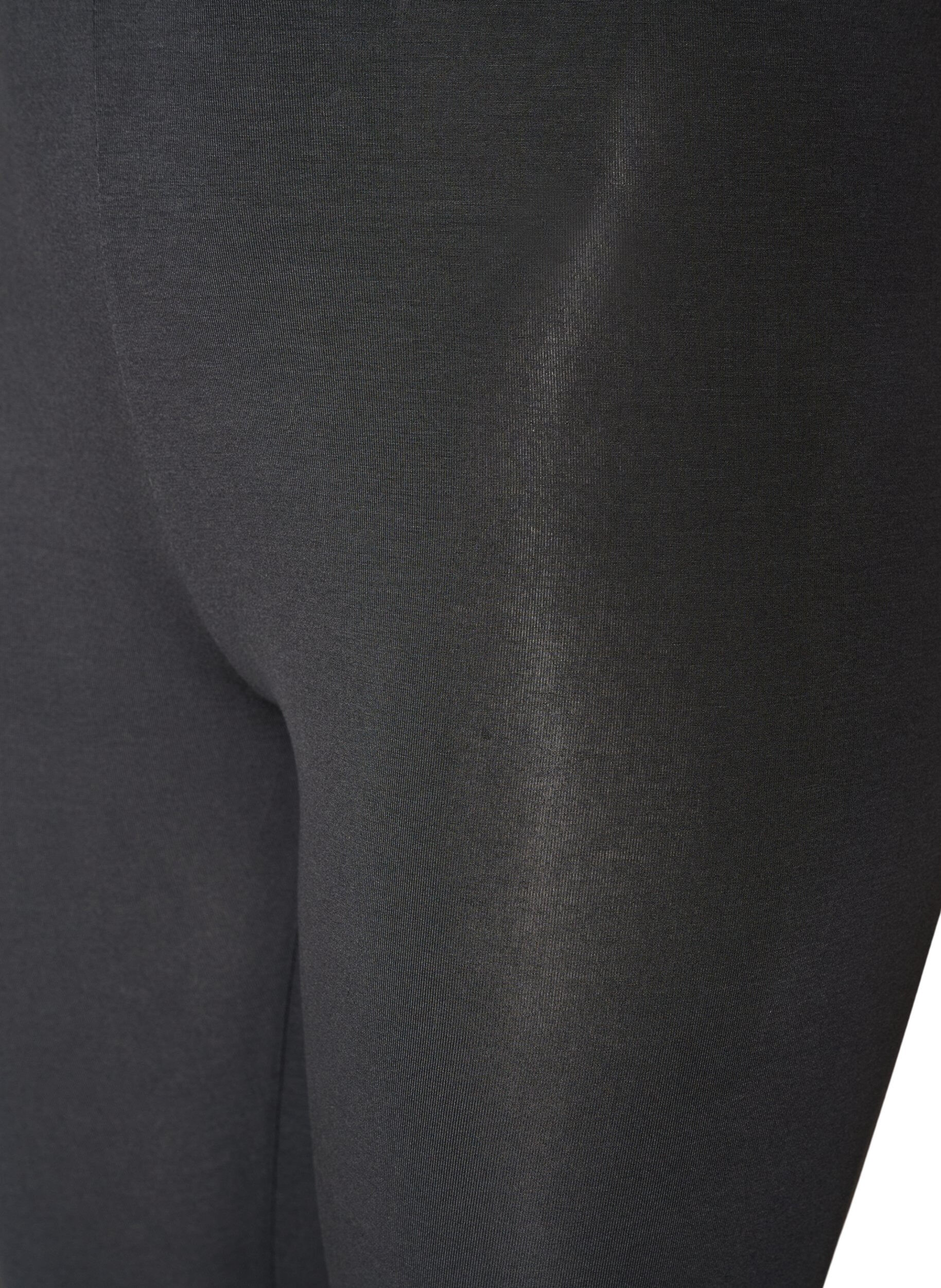 ZizzifashionBasic viscose leggings, Dark Grey, Packshot image number 2