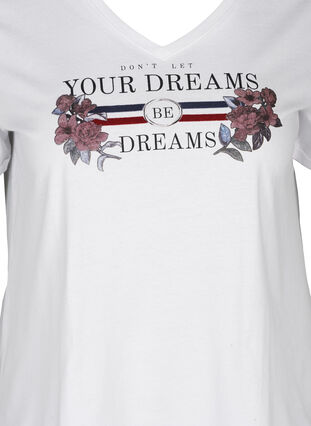 Short-sleeved t-shirt with print, Bright White, Packshot image number 2