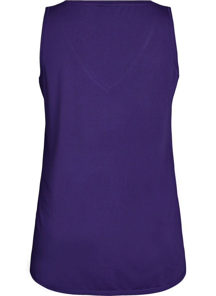 Workout top with v-neck, Purple, Packshot image number 1