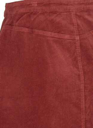 Short velvet skirt, Burnt Henna, Packshot image number 3