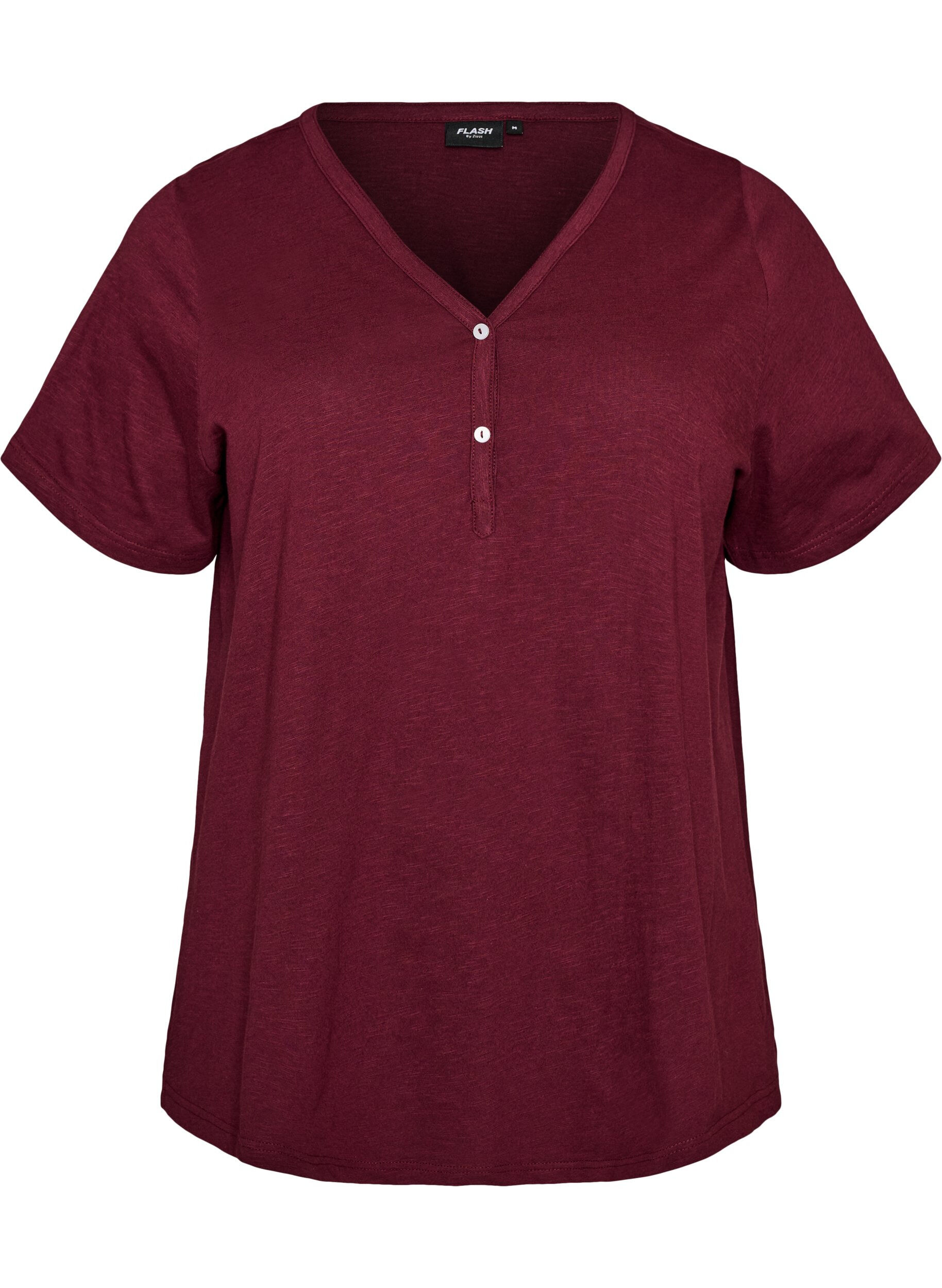 FLASH - T-shirt with button detail