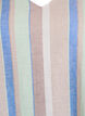 Short dress in linen and viscose with 3/4 sleeves, Blue, Packshot image number 2