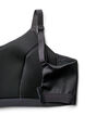 Lightly padded sports bra, Black, Packshot image number 3