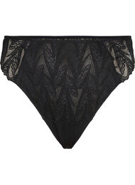 G-string briefs with lace and a regular waist, Black, Packshot