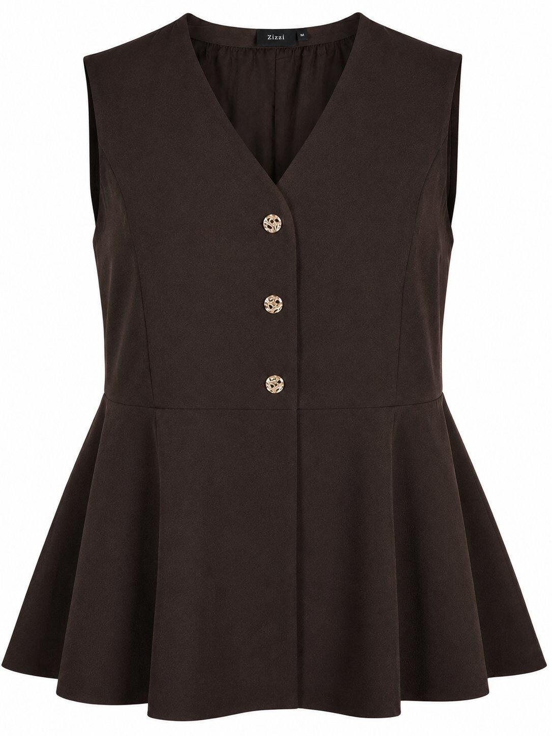 Pinstriped waistcoat with peplum