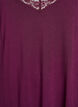 Viscose nightgown with lace trim, Dark Bordeaux, Packshot image number 2