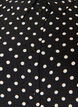Shirt with dotted pattern and 3/4 sleeves, Black, Packshot image number 2