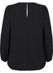 Blouse with silver glitter, Black, Packshot image number 1