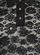 Lace blouse with collar and 1/2 sleeves, Black, Packshot image number 2