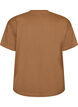 100% cotton T-shirt with short sleeves and print, Brown, Packshot image number 1