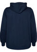 Hooded sweatshirt with a zip and pockets, Blue, Packshot image number 1