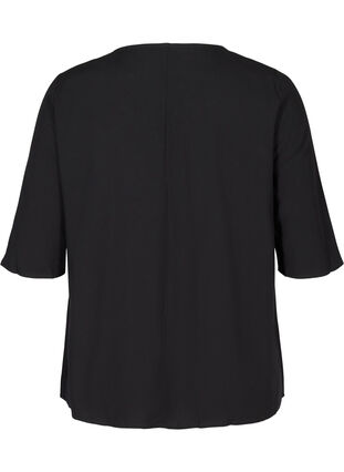 Viscose blouse, Black, Packshot image number 1