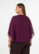 Chiffon blouse with balloon effect, Purple, Model image number 2