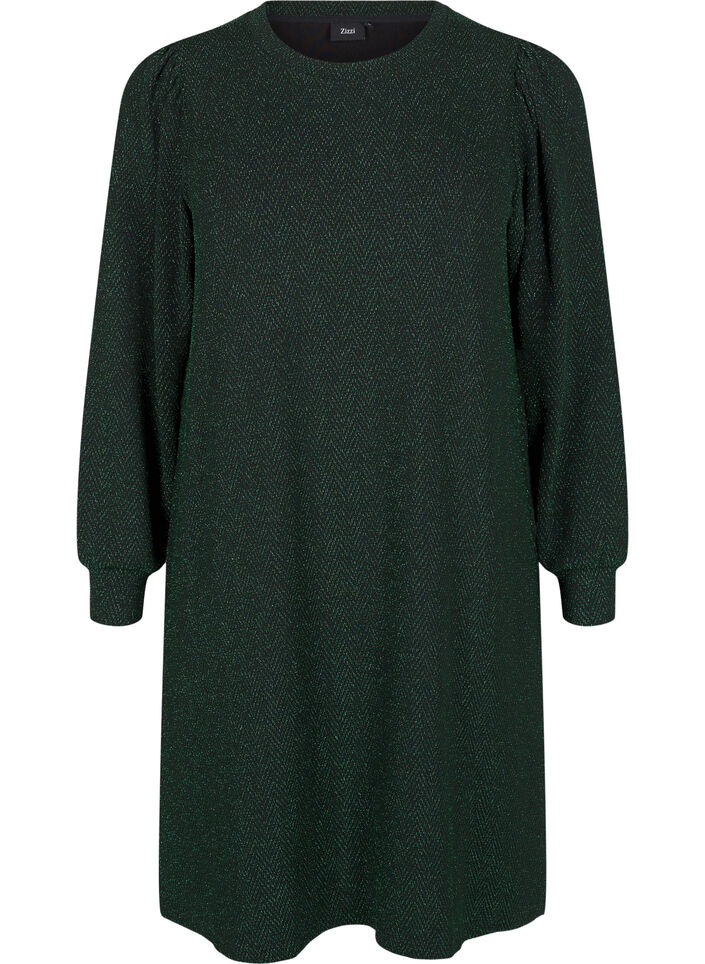 Dress with zigzag pattern and glitter, Scarab ZigZagShimmer, Packshot image number 0