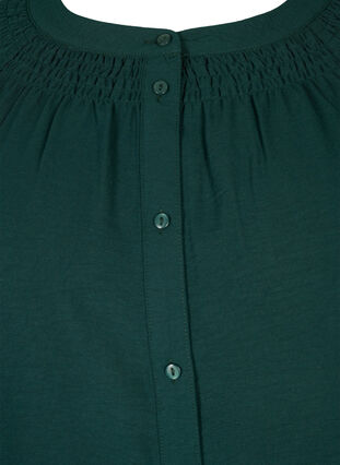 Long-sleeved tunic with smocking details, Scarab, Packshot image number 2