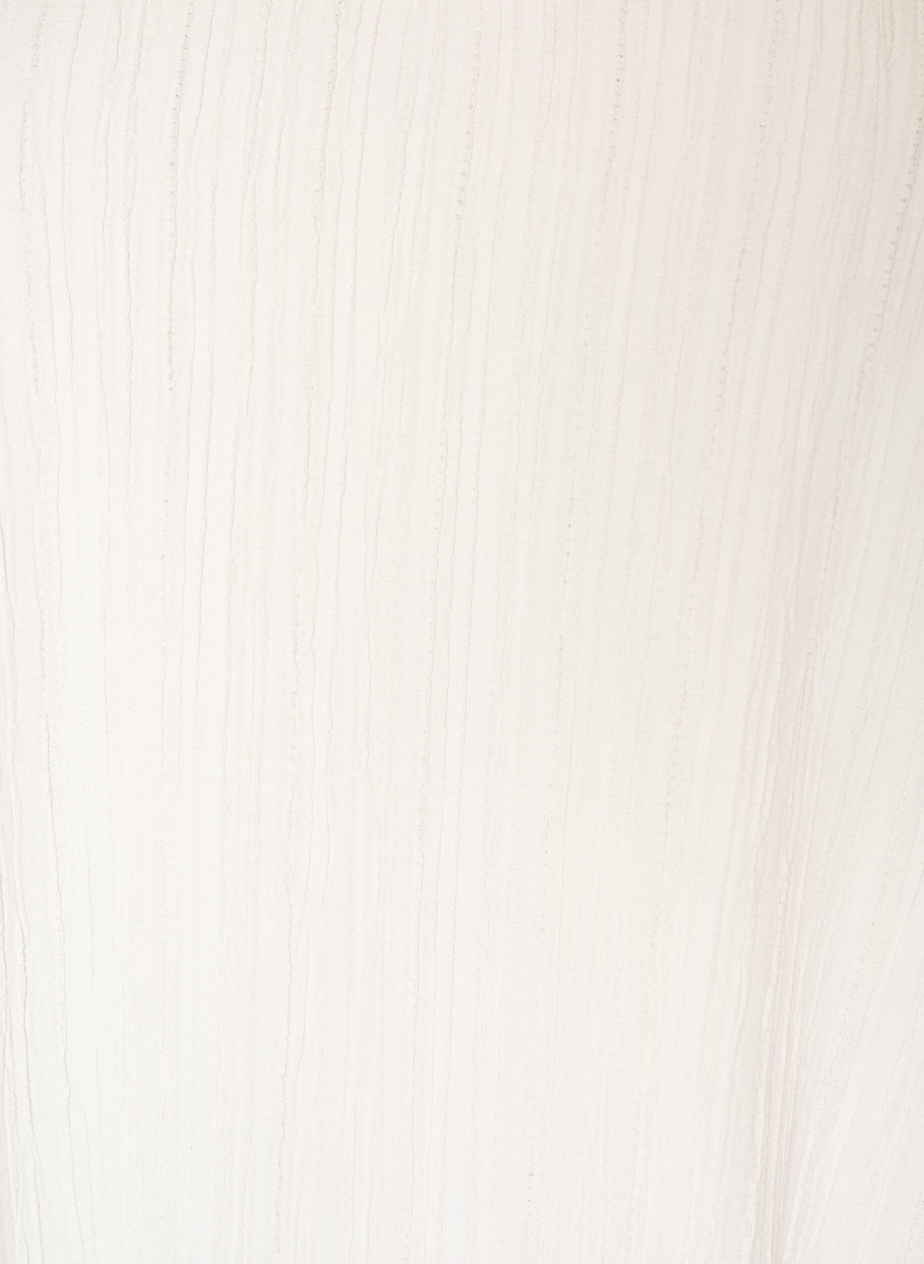 Zizzifashion Blouse with texture, V-neck and ruffles, Vanilla, Packshot image number 2