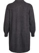 Short knit dress with polo collar and buttons, Dark Grey, Packshot image number 1