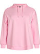Sporty scuba hoodie with decorative stitching, Pink, Packshot image number 0