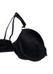 Moulded bra with lace and front closure, Black, Packshot image number 3