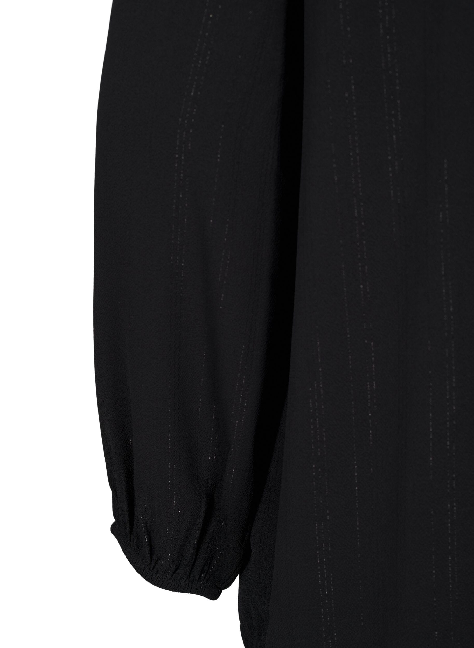 Zizzifashion Blouse with silver glitter, Black, Packshot image number 3