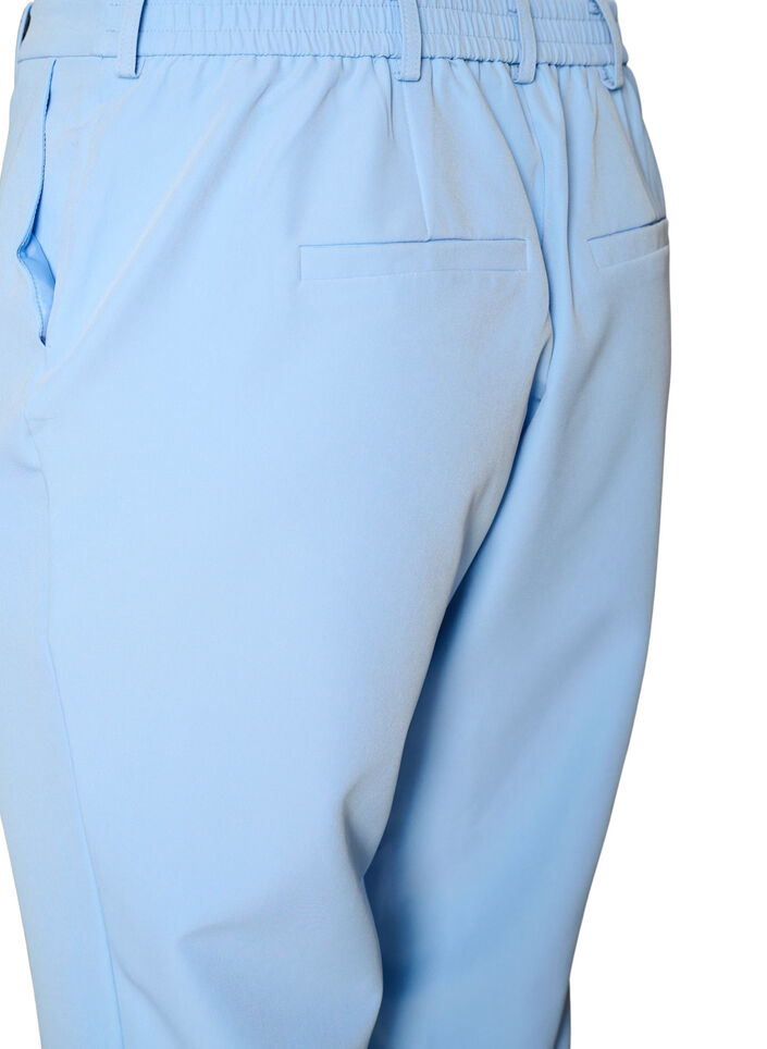 Trousers with pockets and straight legs, Light Blue, Packshot image number 3