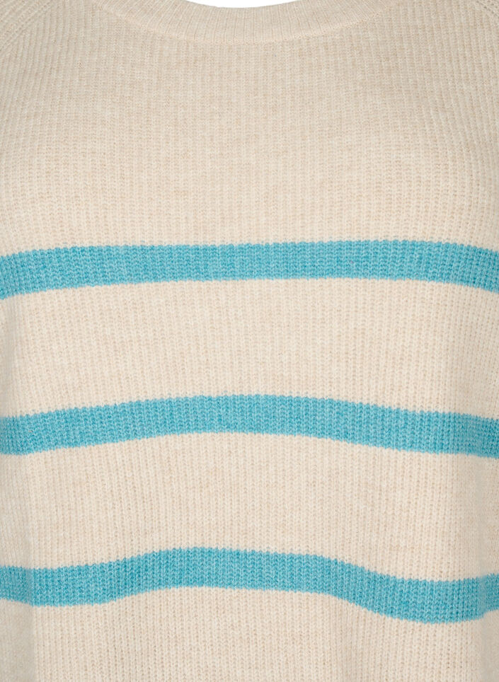 Rib-knit sweater with stripes, P.Stone/Reef W.Mel., Packshot image number 2