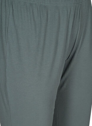 Loose trousers made from ribbed material, Balsam Green, Packshot image number 2