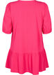 Tunic in viscose with ties, Bright Rose, Packshot image number 1