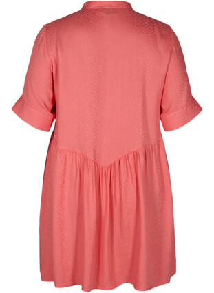 Viscose A-line tunic with buttons, Tea Rose , Packshot image number 1