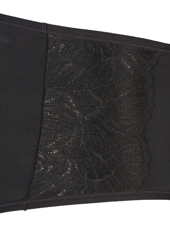 2-pack panties with regular waist, Black, Packshot image number 2