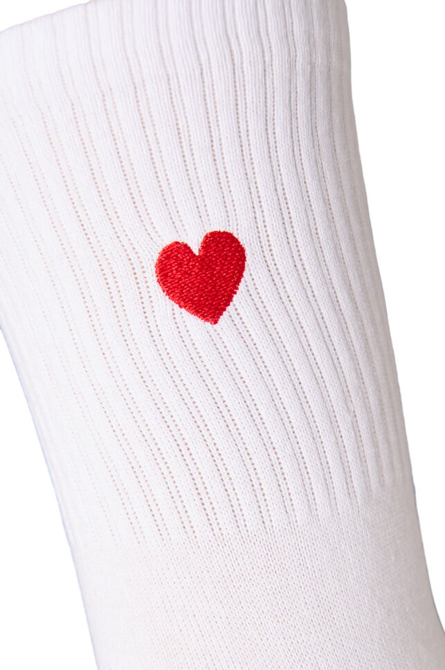 Cotton socks with pattern, White, Packshot image number 2