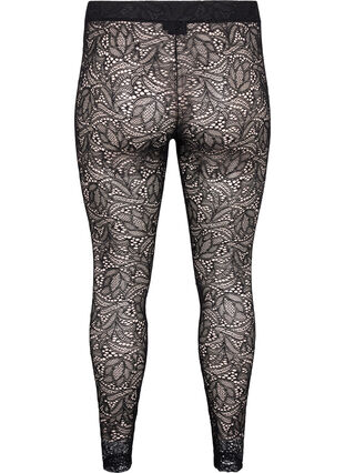 Lace leggings, Black, Packshot image number 1