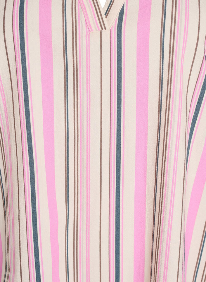 Tunic with V-neck and ruffle details, Vanilla, Packshot image number 2