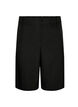 Loose high-waisted Bermuda shorts, Black, Packshot image number 0