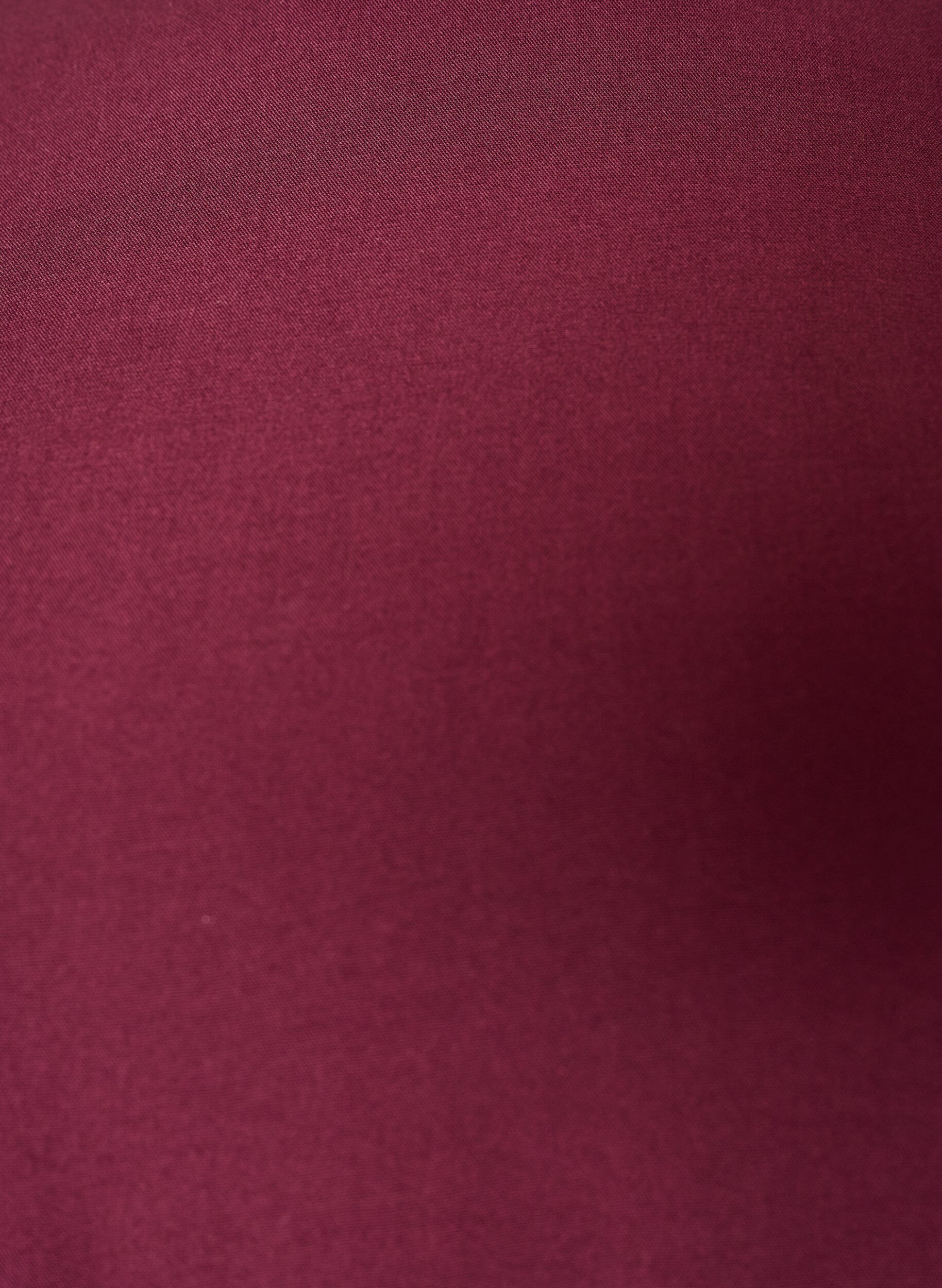 ZizzifashionShort-sleeved woven blouse with round neck, Red, Packshot image number 2
