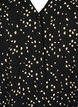 Shirt blouse with v-neck and print, Black Dot AOP, Packshot image number 2