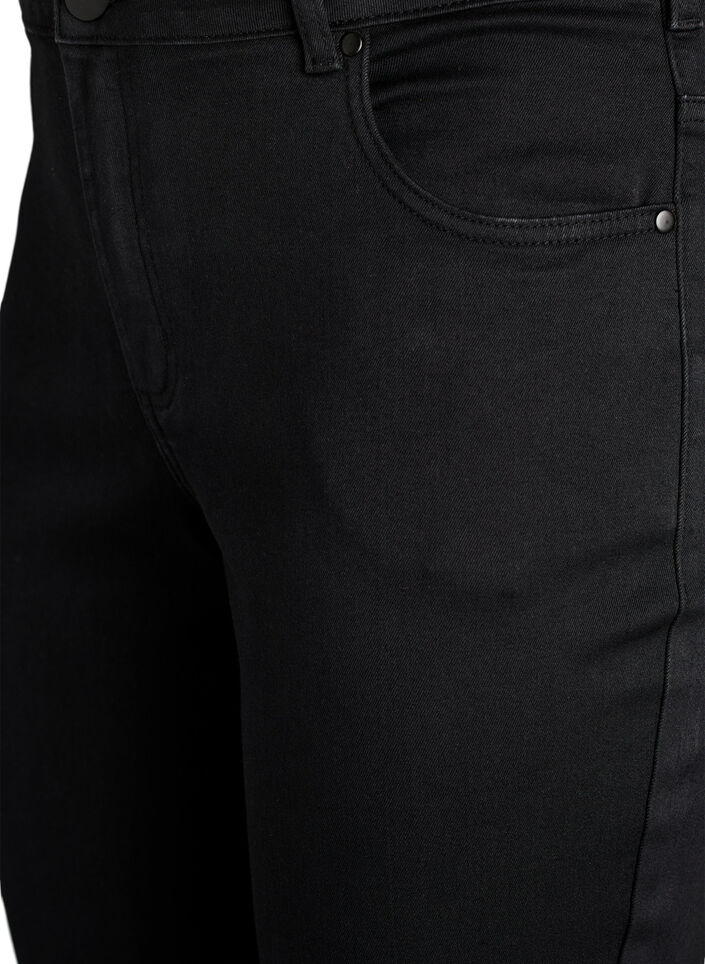 Slim fit Emily jeans with normal waist, Black, Packshot image number 2