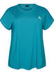 Solid-coloured training T-shirt, Petrol, Packshot image number 0